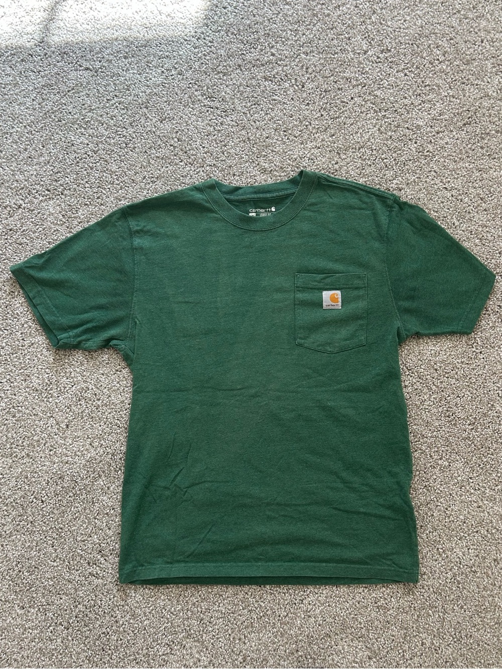 green carhartt tee